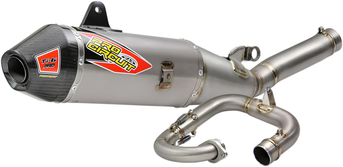 TI-6 PRO Full Exhaust W/Carbon Cap - For 19-20 Yamaha YZ250F - Click Image to Close