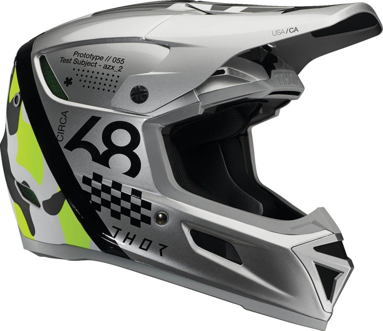 Thor Reflex Sport Riot MIPS Helmet XS Black/Yellow/Gray - MIPS off-road helmet with advanced safety tech - Click Image to Close
