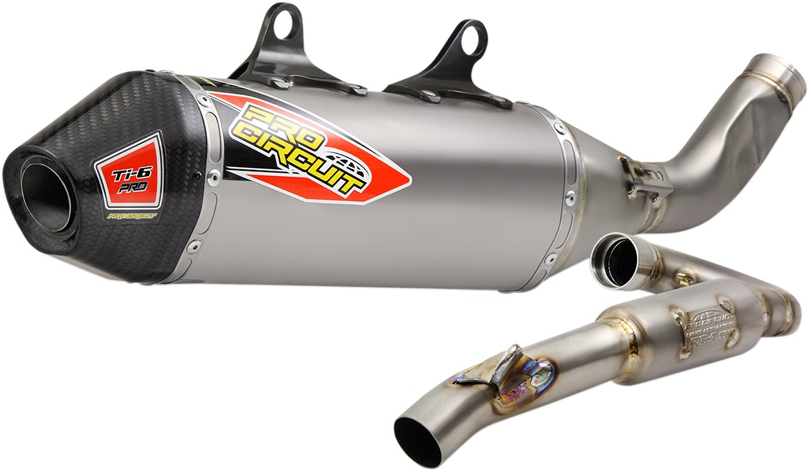 TI-6 PRO Full Exhaust W/Carbon Cap - For 19-20 250 SXF/XCF & FC 250/350 - Click Image to Close