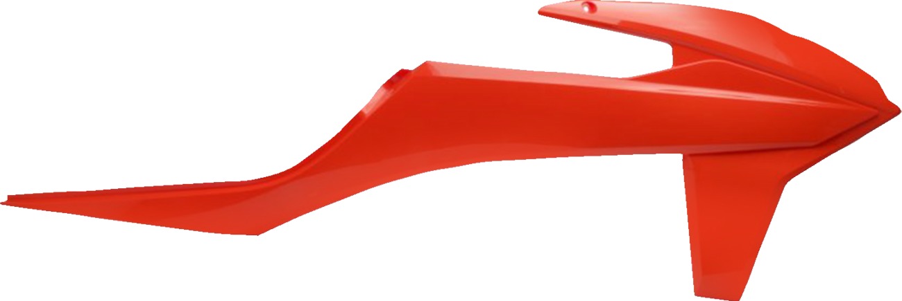 Cycra Powerflow Radiator Shrouds Orange Fits 19-22 KTM 125 SX - Click Image to Close