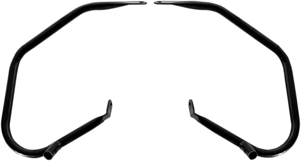 Drag Specialties Low-Profile Saddlebag Guards Black Harley Touring - Low-profile saddlebag guards For Harley Touring - Click Image to Close