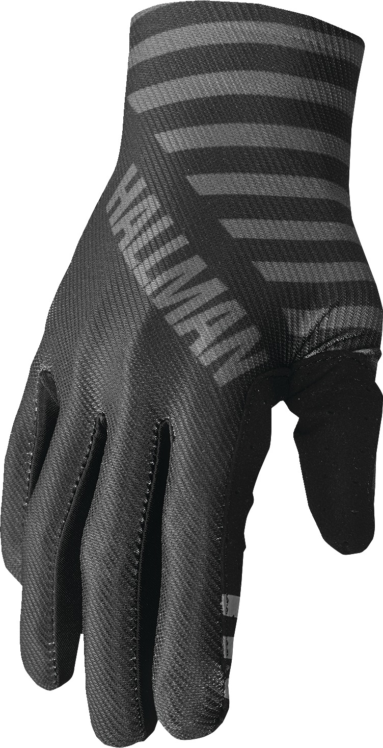 THOR Mainstay Gloves Men's M Charcoal Gray/Black - Men's MX gloves in Charcoal Gray/Black - Click Image to Close
