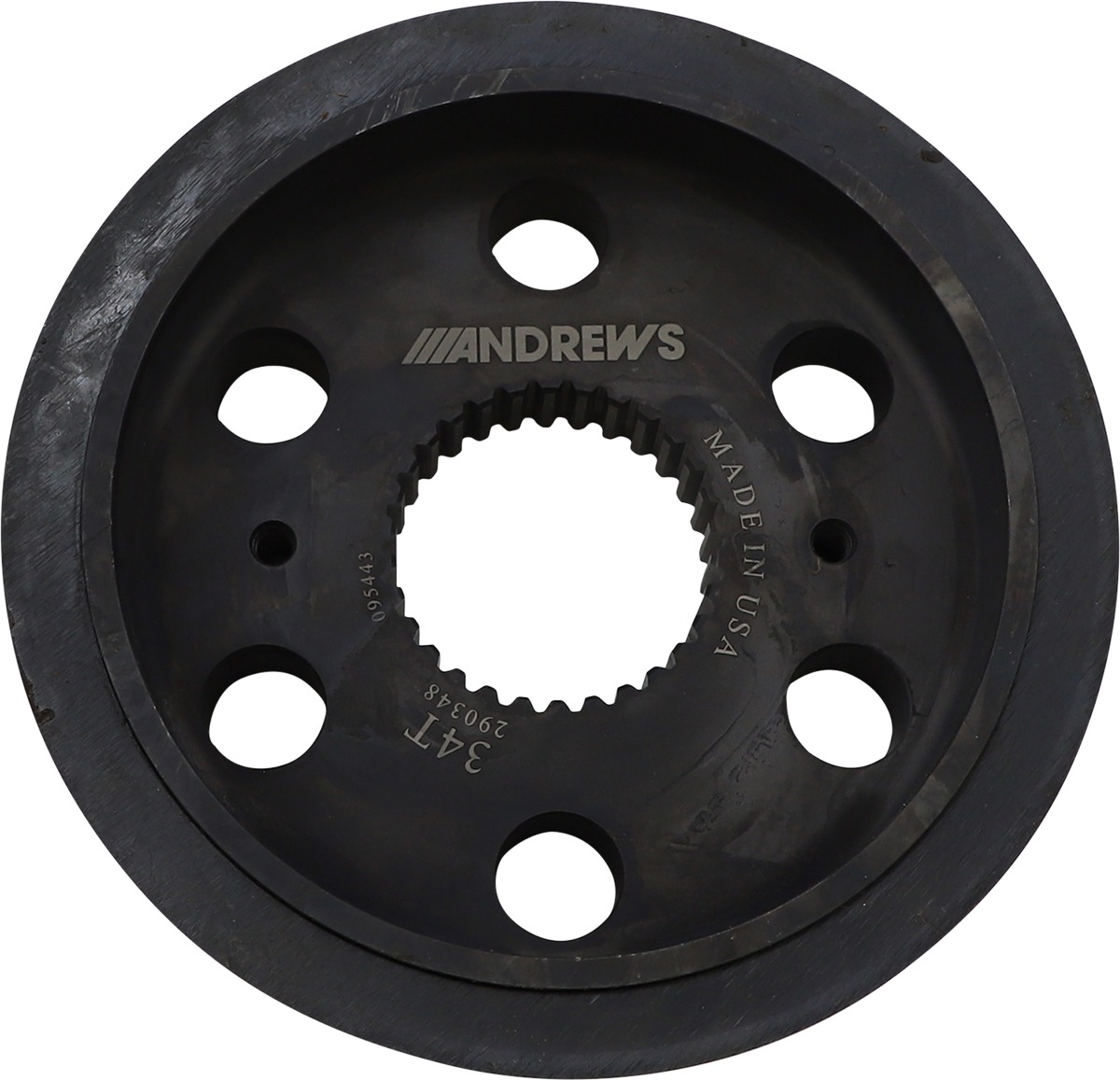 Andrews Rear Belt Drive Transmission Pulley 34T M-8 - Click Image to Close