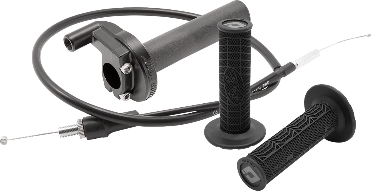 Motion Pro CR Pro SE Throttle Kit with Dirt Control II Grips - Throttle kit with grips For Yamaha YFM700 models - Click Image to Close
