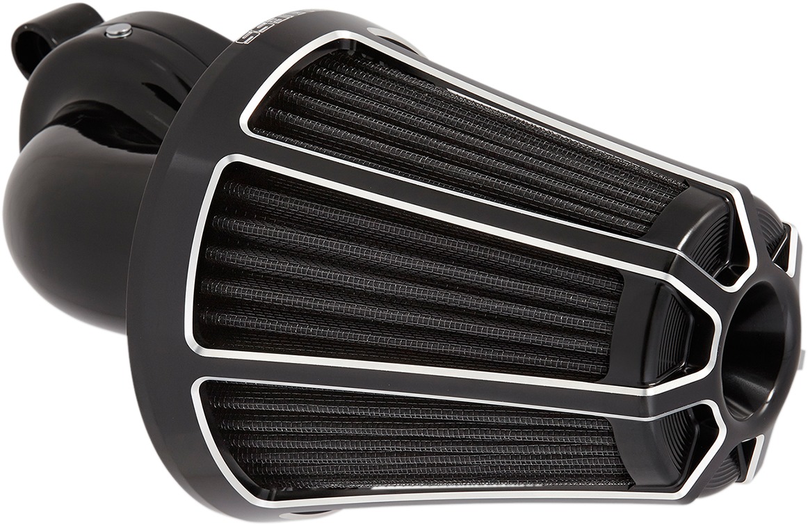 Arlen Ness Black Monster Sucker Beveled Air Cleaner Kit - Click Image to Close