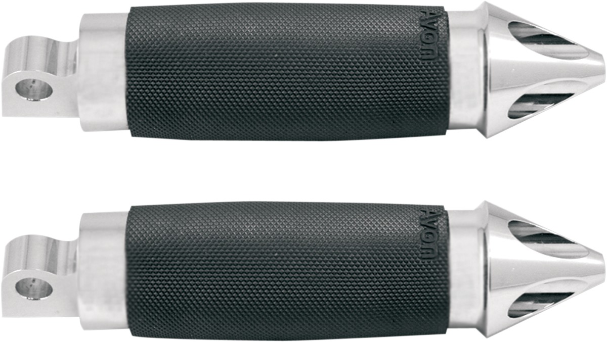 Avon Chrome Folding Air Cushioned Footpegs - Click Image to Close