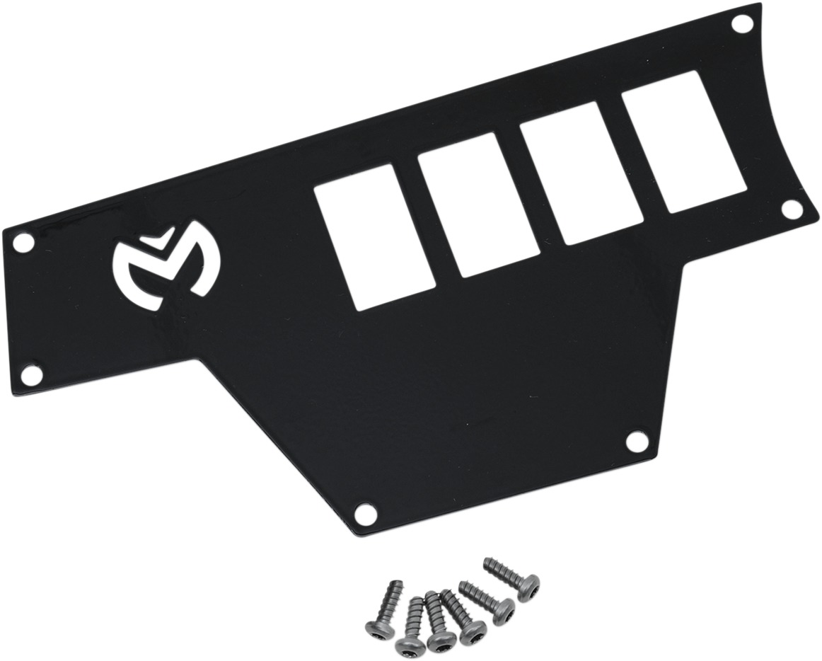 Dashplate Left Black 4Switch Large - For 15-19 Polaris RZR 900/1000 - Click Image to Close