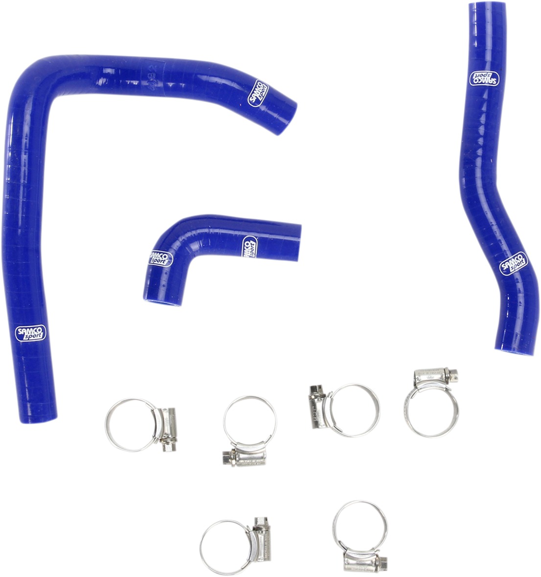 Blue Race Radiator Hose Kit w/Clamps - For 03-05 Suzuki RM65 - Click Image to Close