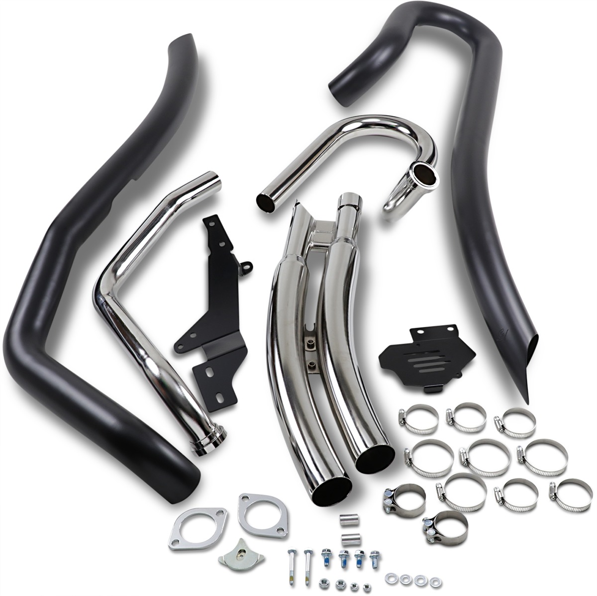 Speedster Swept Black Full Exhaust - For 06-21 Suzuki M109R Boulevard - Click Image to Close