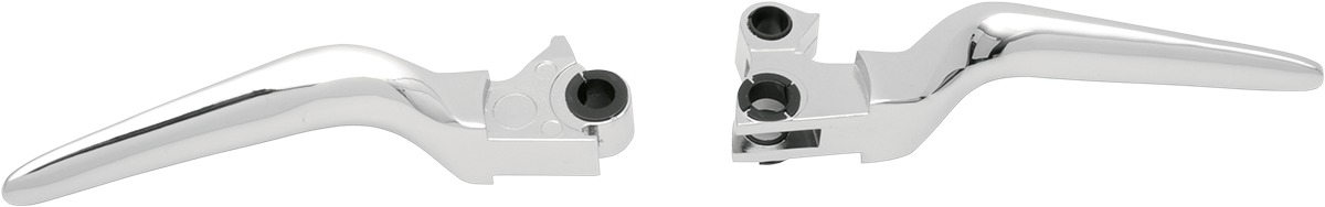 Drag Specialties Custom Lever Set Chrome Harley-Davidson Models - Chrome lever set for select Harley-Davidson models - Click Image to Close