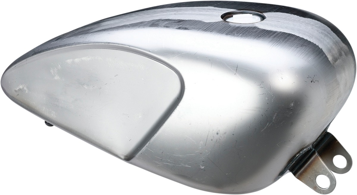 Drag Specialties Legacy Gas Tank 22mm Raw Steel For Harley Sportster - Legacy gas tank 22mm fits Harley Sportster models - Click Image to Close