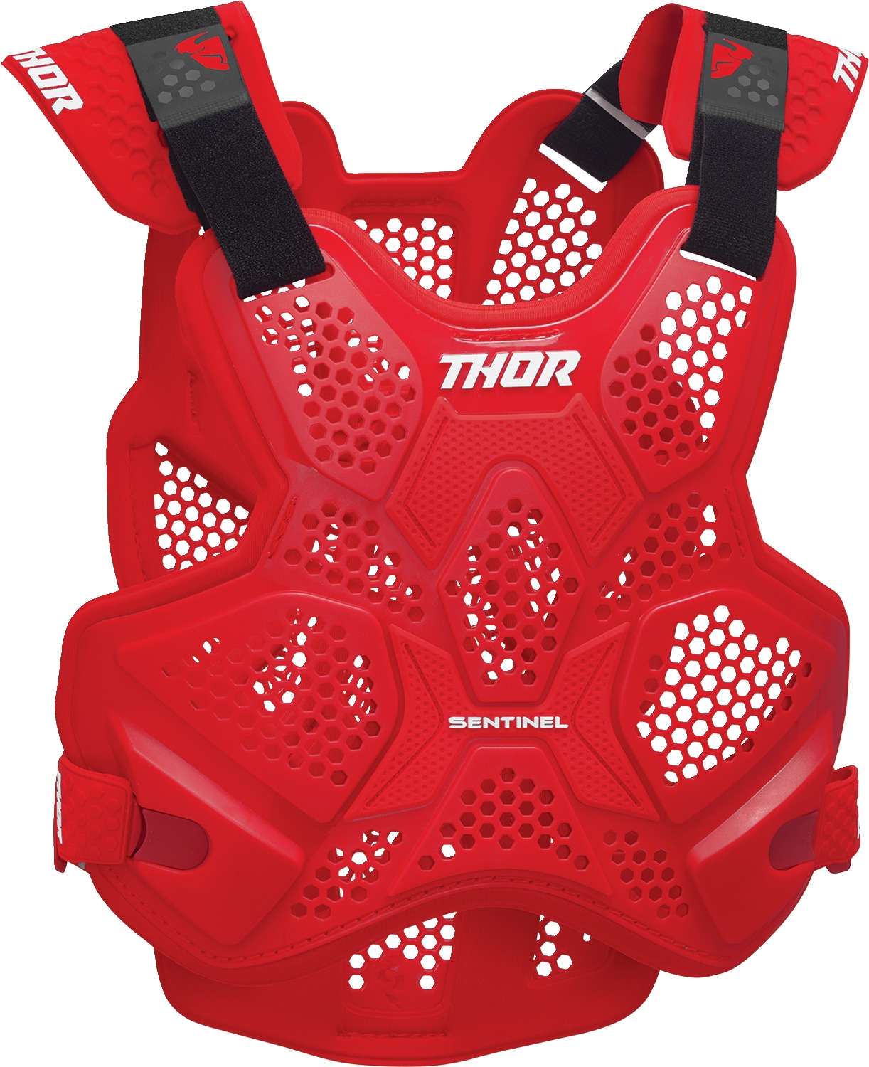 Thor Sentinel LTD Roost Guard XL/2XL Red White Adult - Roost guard XL/2XL Red/White for adult riders - Click Image to Close