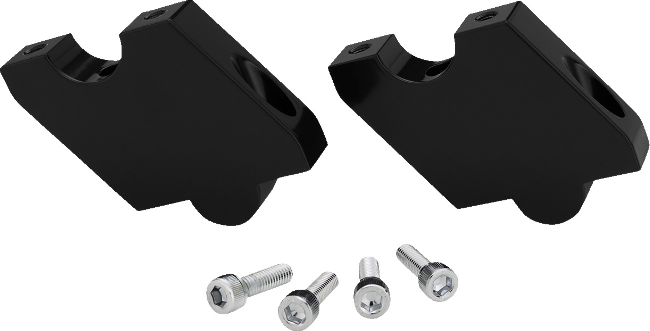 Adjustable Handlebar Riser Black by Show Chrome Fits Can-Am Ryker 19+ - Click Image to Close