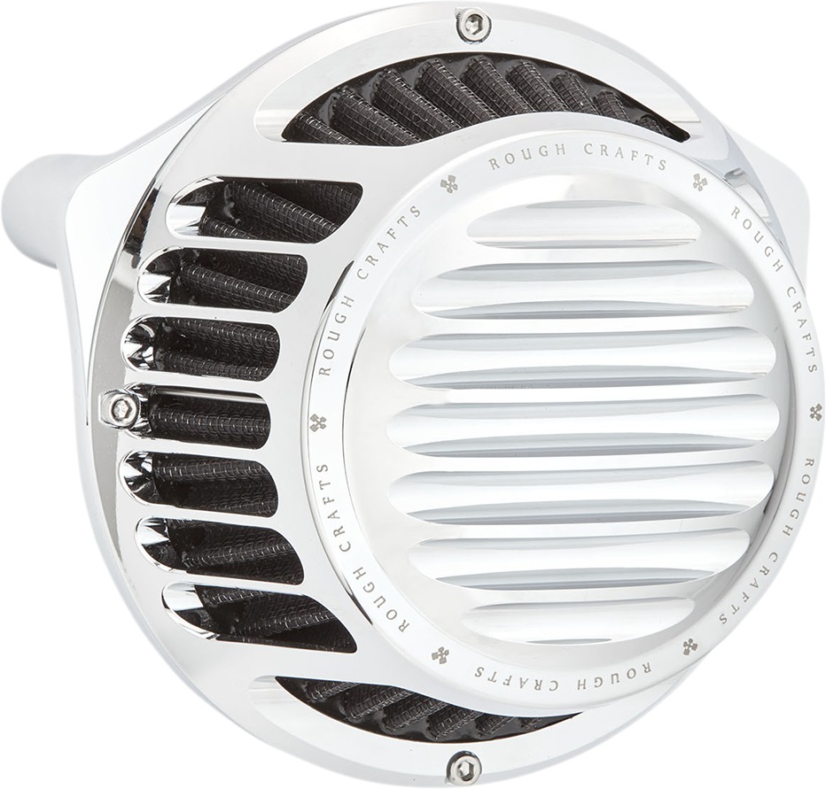 Rough Crafts Round Air Cleaner Chrome RC-600-012 - Click Image to Close