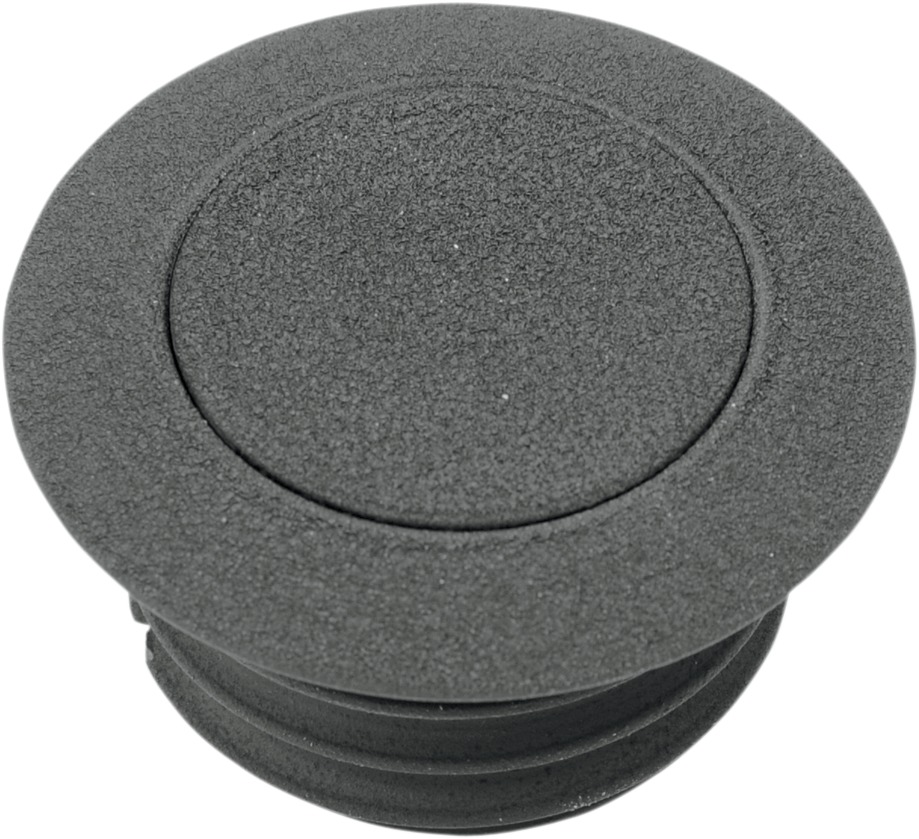Drag Specialties Pop-Up Gas Cap Vented Black Harley-Davidson - Flush pop-up gas cap For Harley-Davidson models - Click Image to Close
