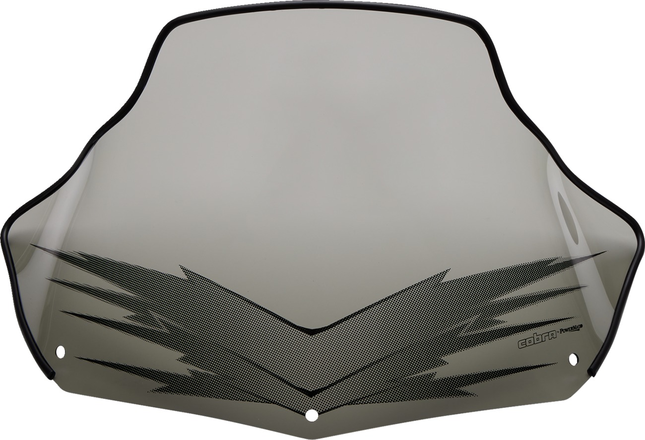 Powermadd Cobra Windshield Ski-Doo Mid 11" Smoke Black Graphics - Mid 11" windshield with graphics for Ski-Doo - Click Image to Close