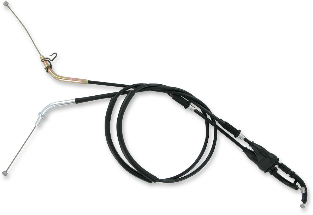 Parts Unlimited Black Vinyl Throttle Cable Pull Type For ZX-10R - Throttle cable, pull type For Kawasaki ZX-10R - Click Image to Close