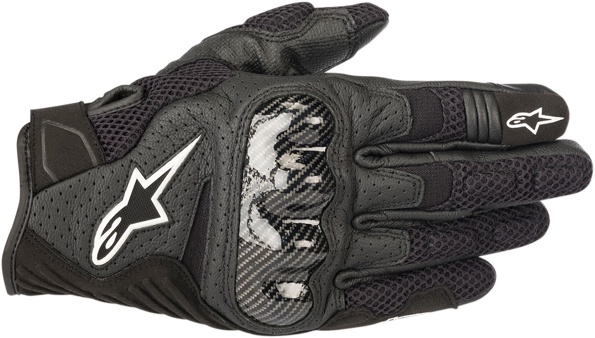 SMX1 Air V2 Motorcycle Gloves Black Medium - Click Image to Close