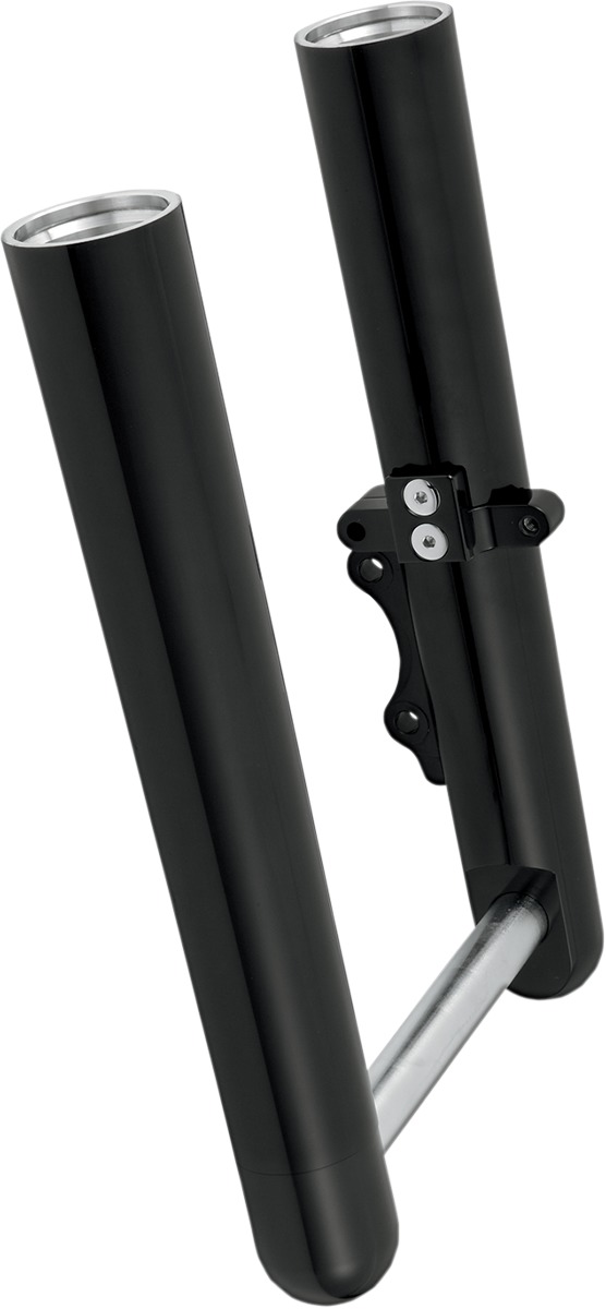 Arlen Ness Black Hot Leg Smooth Fork Legs for Dual Disc - Click Image to Close