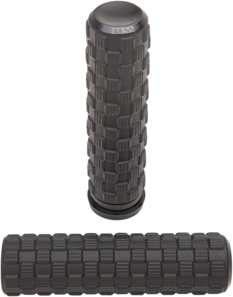 Arlen Ness Air Trax Grips Black FBW - Click Image to Close