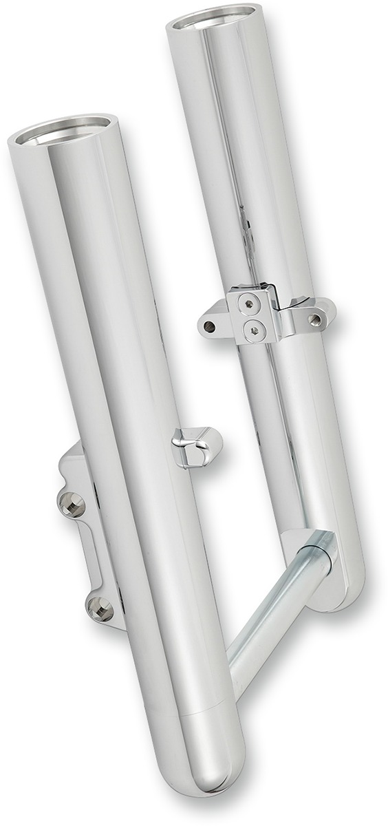 Arlen Ness Hot Leg Fork Legs Chrome Smooth Dual Disc - Click Image to Close
