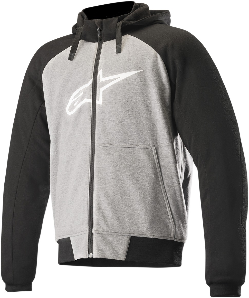 Chrome Motorcycle Armored Hoodie/Jacket Black/Gray/White US 2X-Large - Click Image to Close