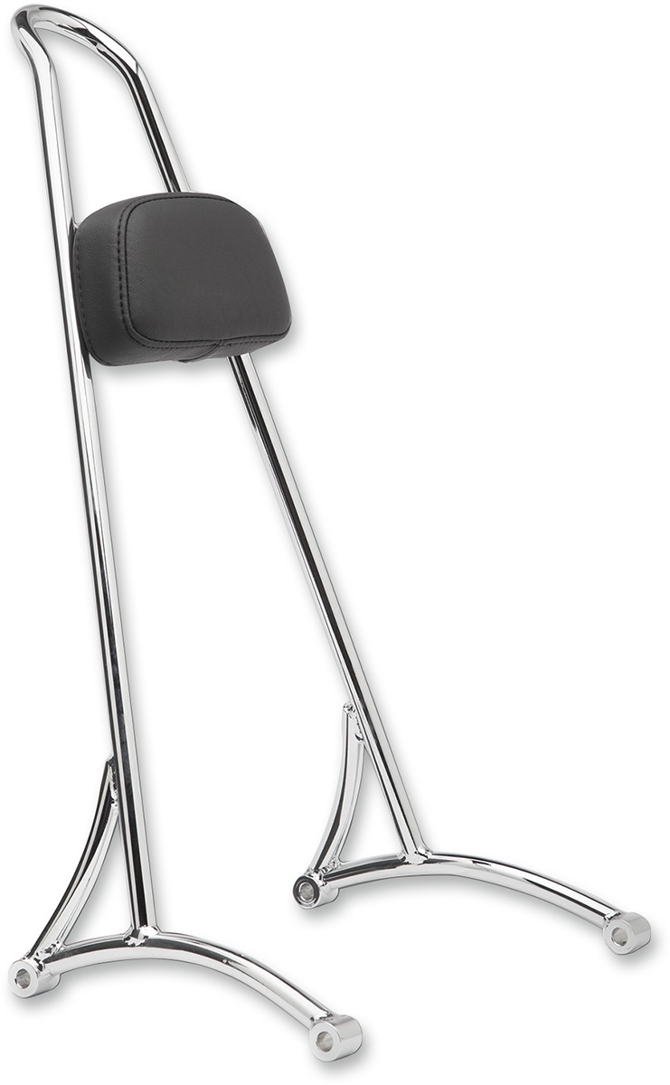 Burly Brand Tall Sissy Bar 20" Chrome Fits XL 1994-2003 - Click Image to Close