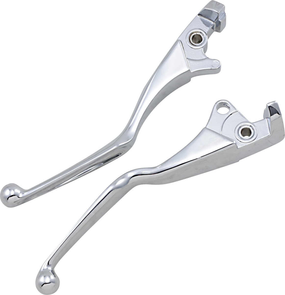 Aluminum Mechanical Brake/Clutch Lever Set Chrome - For 06-17 Yamaha XV1900 - Click Image to Close