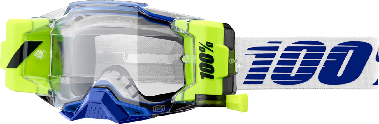 100% Armega Forecast Goggles Blue with Clear Lens - Click Image to Close