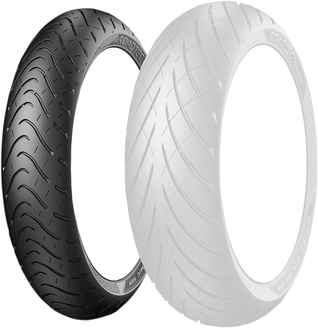 110/90-13 Roadtec Scooter Front Tire 56P Bias TL - Click Image to Close