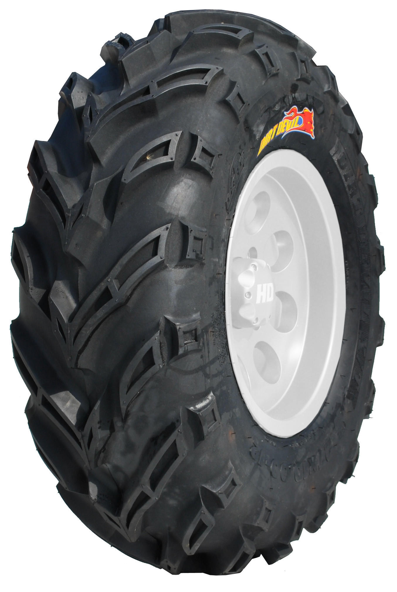 GBC Dirt Devil ATV, UTV, Off Road Tire - 24 x 10 - 11, 6-Ply w/ 20/32" Tread - Click Image to Close