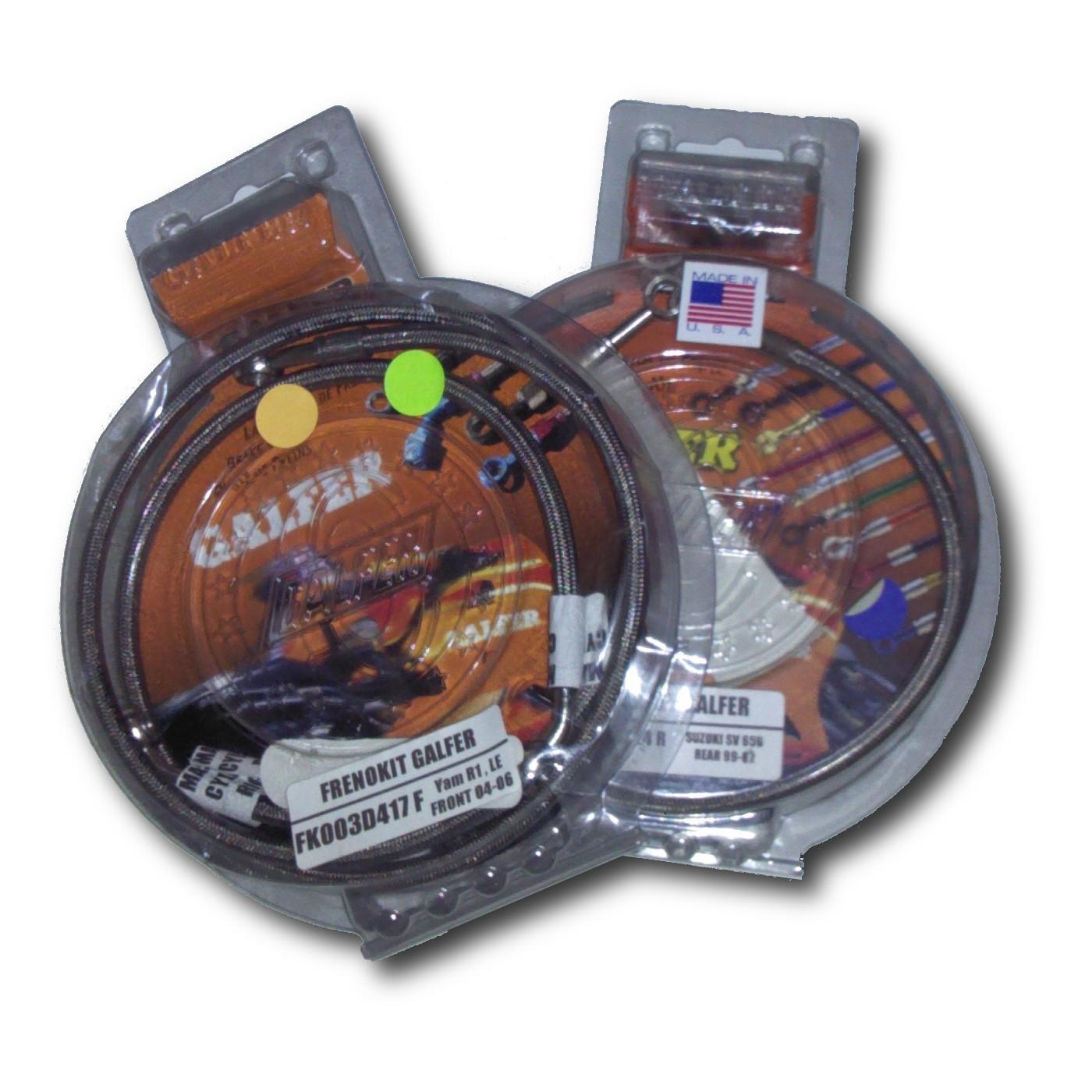 S.S. Lines & Banjos Front Stainless Offroad Brake Lines CR Style Brake Line - 96-03 RM125/RM250 - Click Image to Close