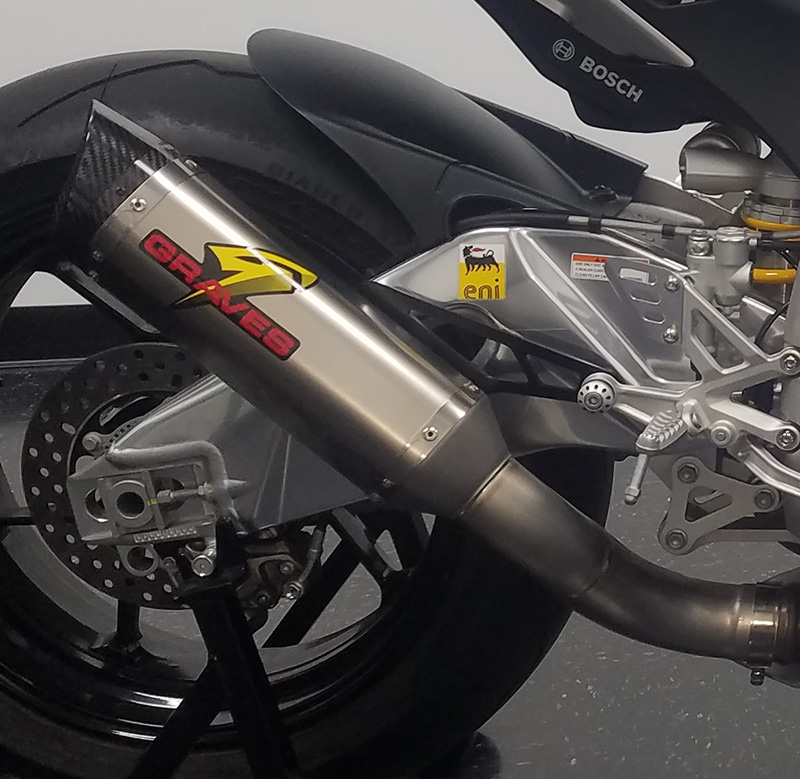 Aprilia RSV4 3/4 Slip On Exhaust Titanium - Click Image to Close