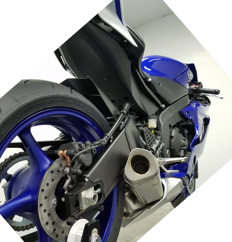 Cat-Back Slip On Titanium Exhaust - for 06-20 Yamaha R6 - Click Image to Close