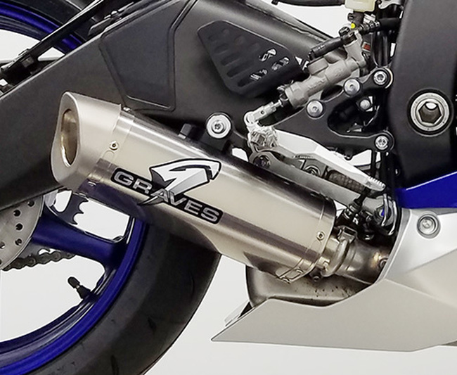 Cat-Back Slip On Titanium Exhaust - for 06-20 Yamaha R6 - Click Image to Close