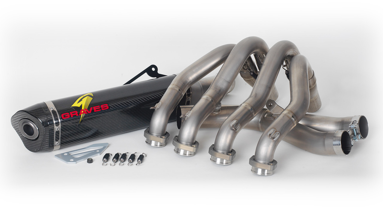 Full Exhaust w/ Carbon Fiber Muffler & Titanium Tubing - For 17-23 Yamaha FZ-10 & MT-10 - Click Image to Close