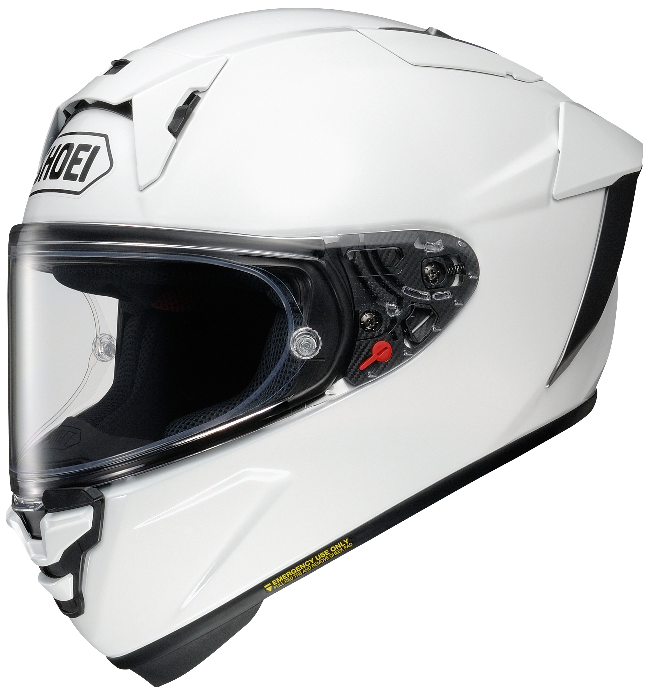 Shoei X-15 Helmet White Medium - Medium white X-15 full face helmet - Click Image to Close