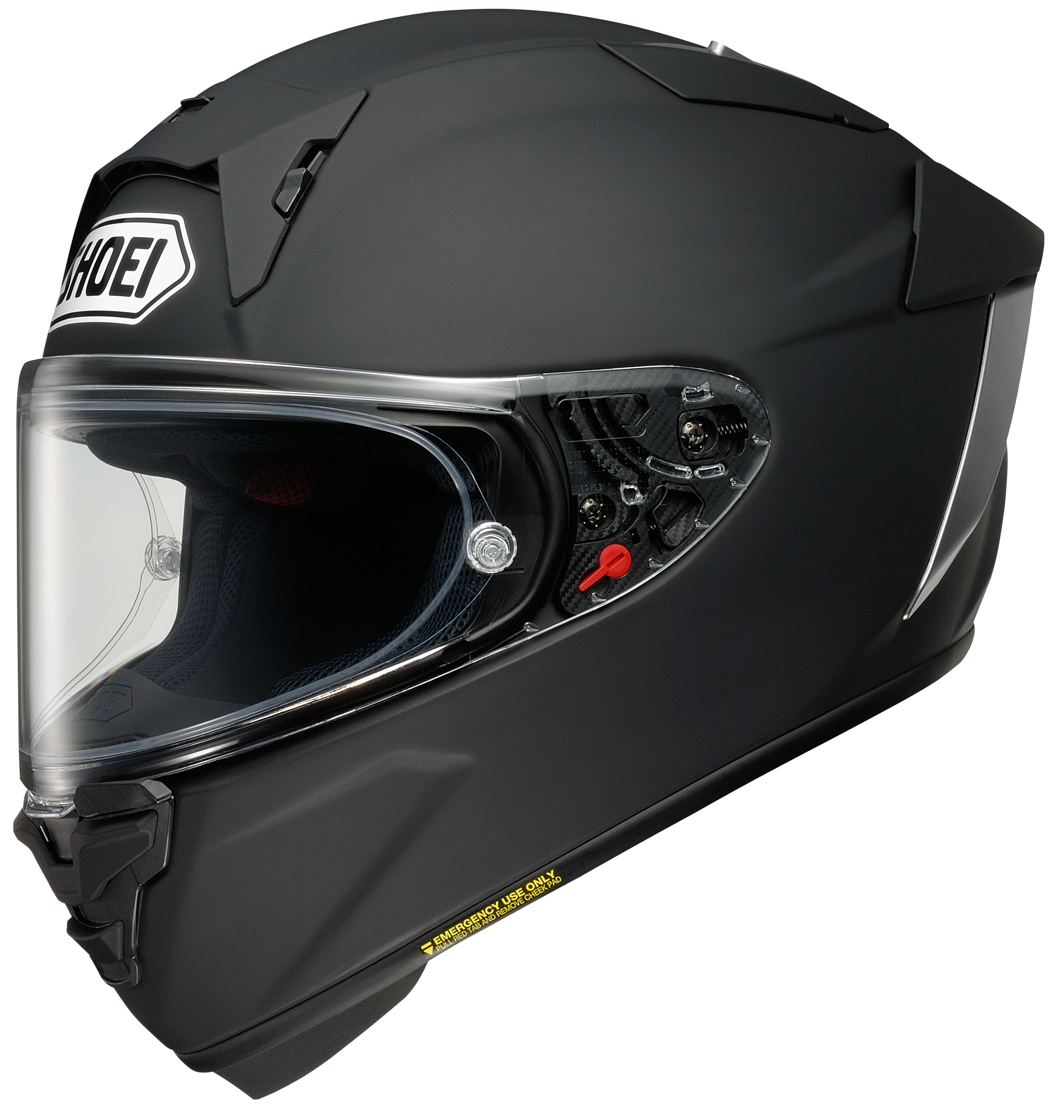Shoei X-15 Matte Black Helmet X-Large - Full-face matte black helmet, size X-Large - Click Image to Close