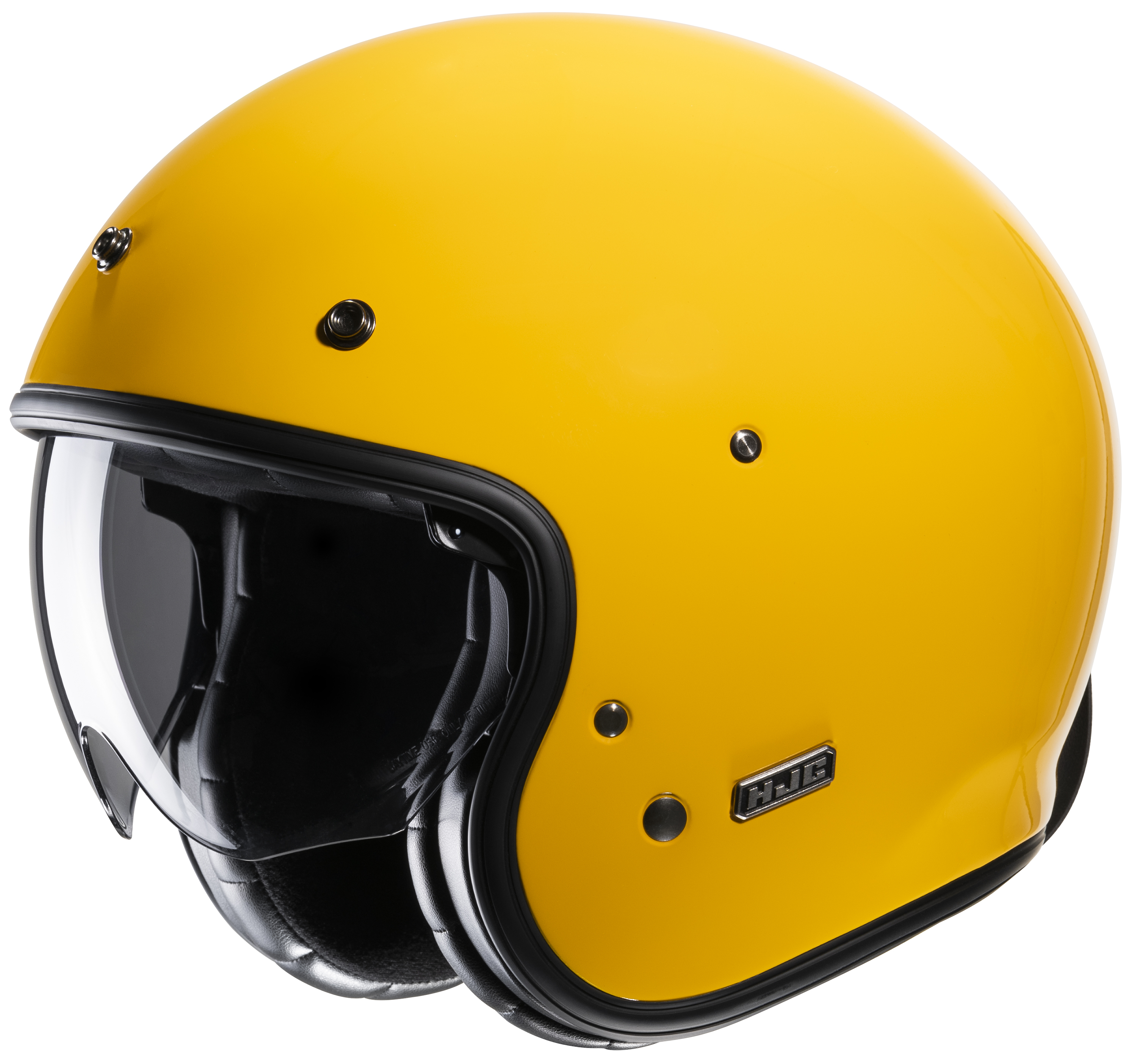 HJC V31 Deep Helmet Deep Yellow X-Large - Deep yellow open face helmet, size X-Large - Click Image to Close