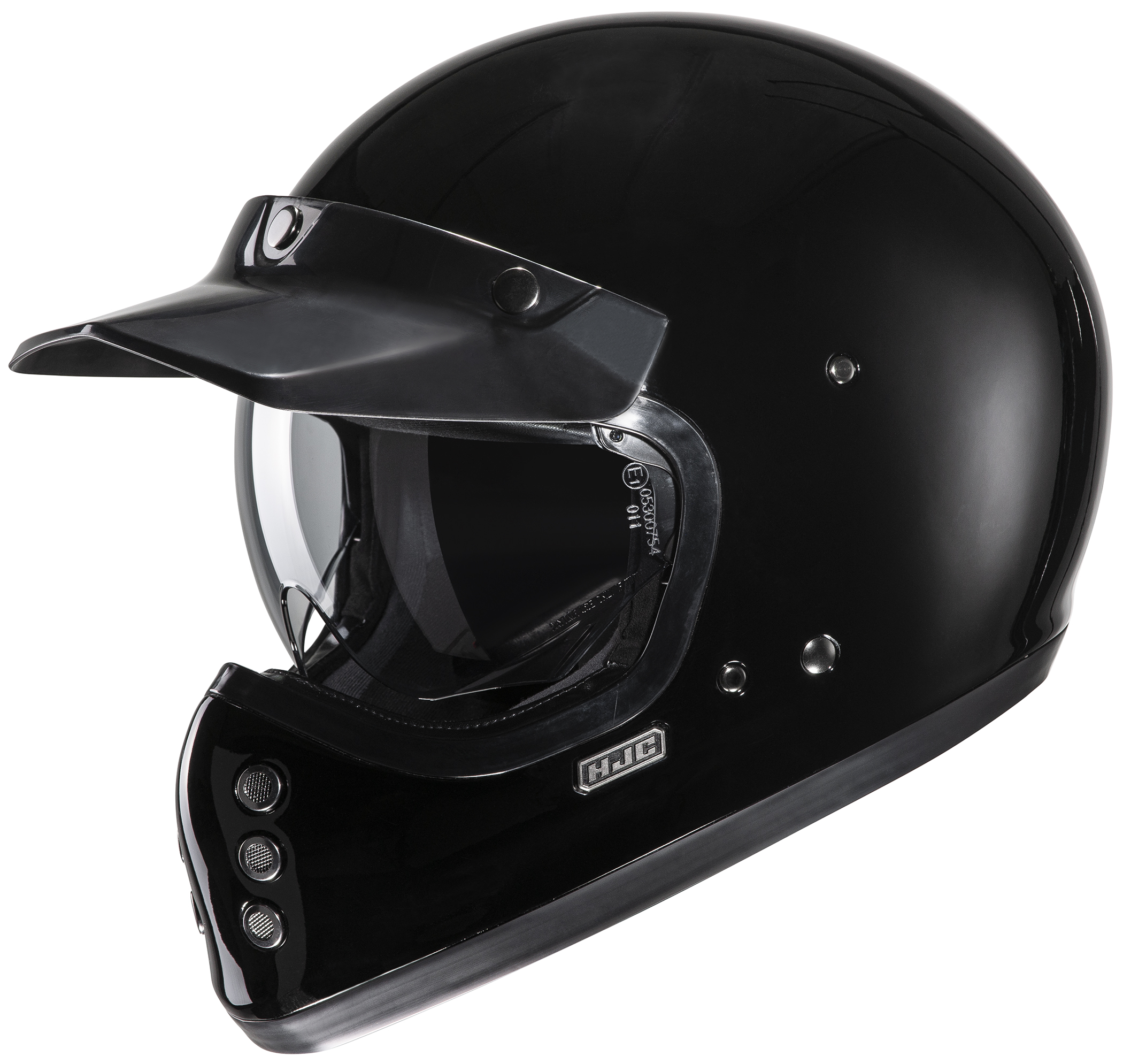 HJC V60 Helmet Black Medium - Medium size, black V60 helmet by HJC - Click Image to Close