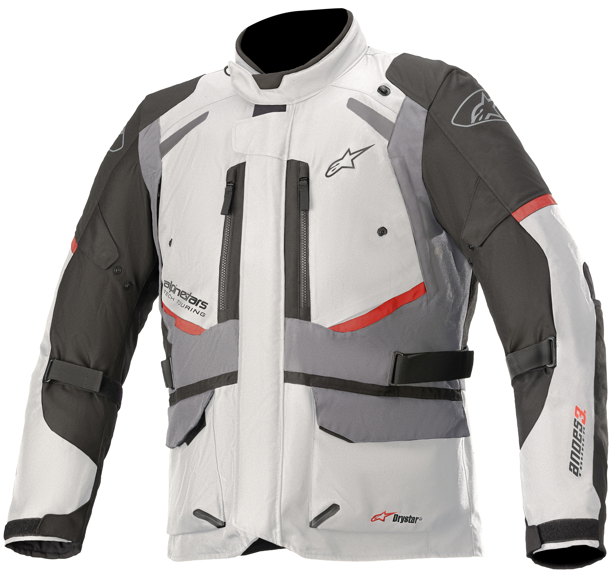 Alpinestars Andes V3 Dual Sport Jacket Gray Large - Andes V3 DS Jacket Gray Large - Click Image to Close