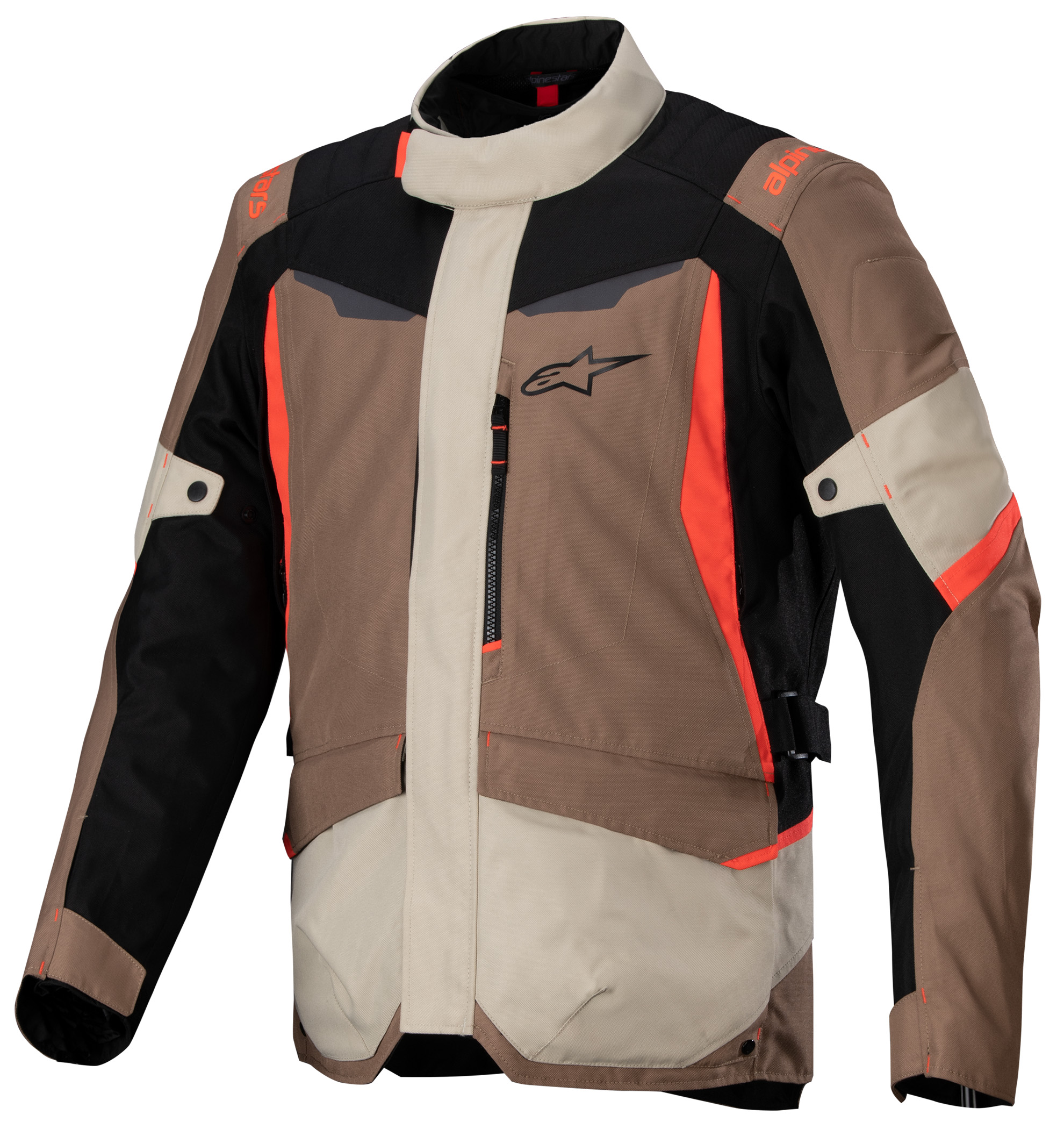 Alpinestars ST-1 WP Jacket Sand Black Red 2X - Waterproof jacket, 2X size - Click Image to Close