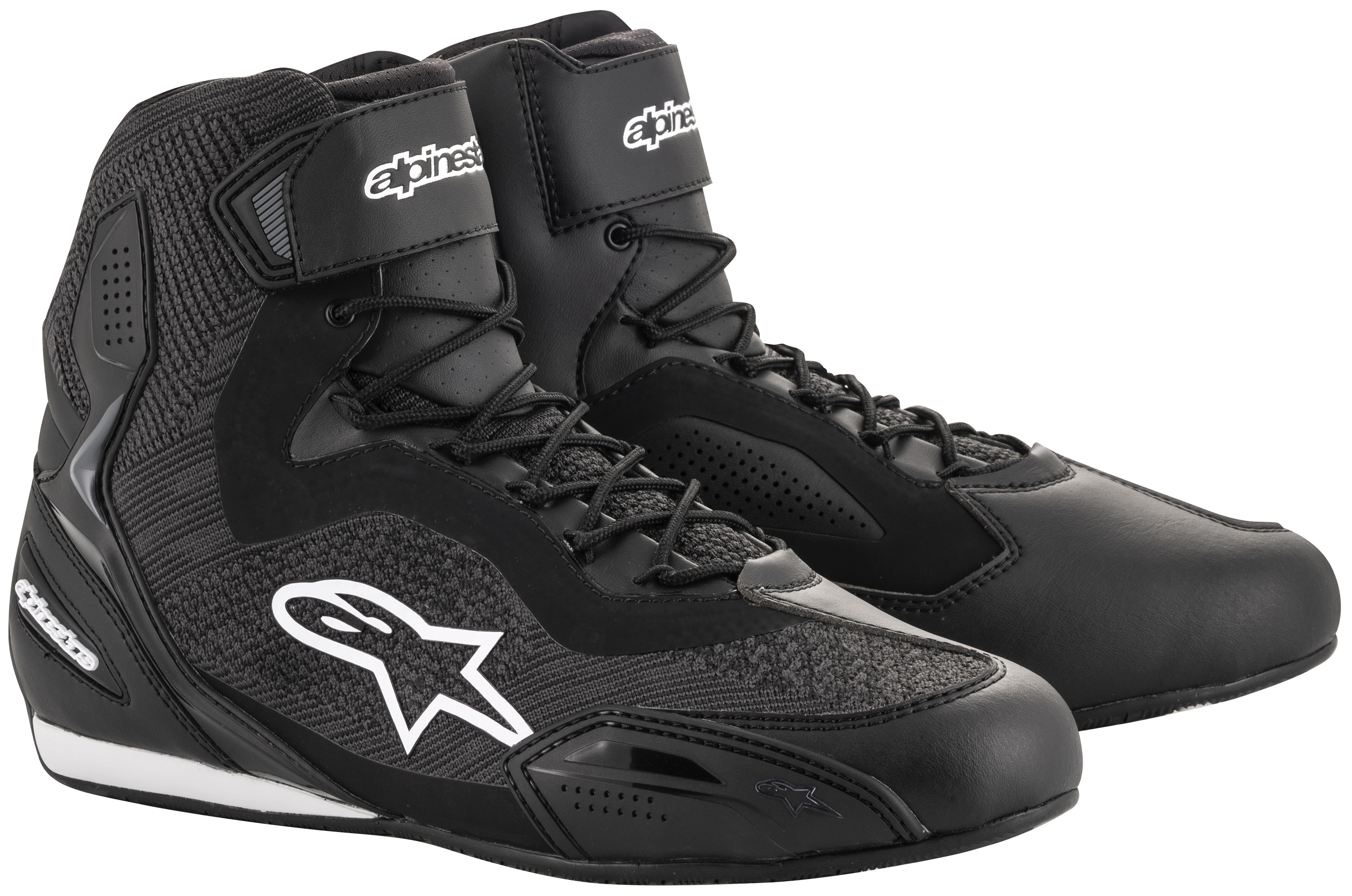 Alpinestars FSTR-3 Knit Shoe Black Size 9 - Universal fit riding shoe by Alpinestars - Click Image to Close