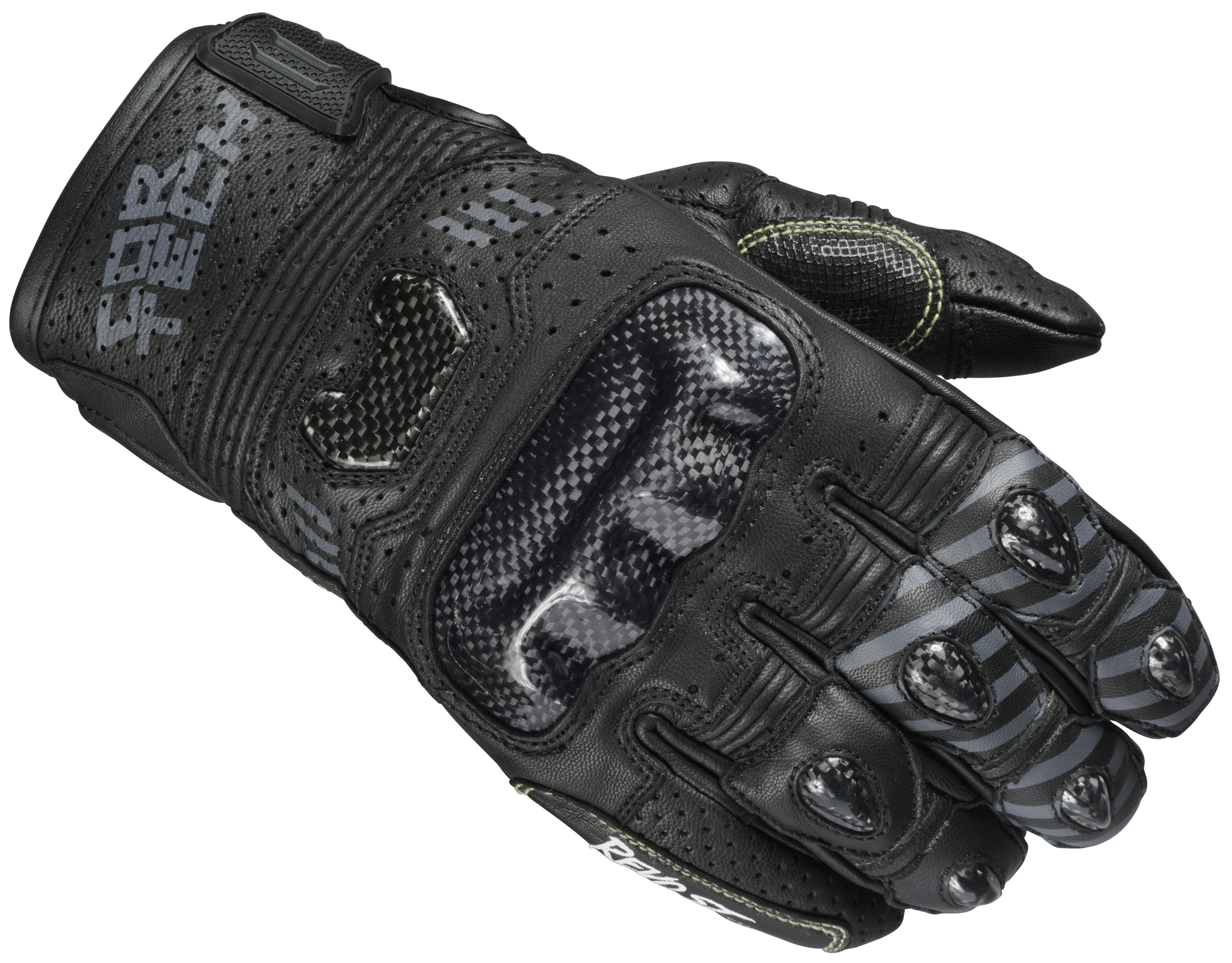 Cortech Revo Sport ST Gloves Black 2XL - 2XL black sport street gloves - Click Image to Close