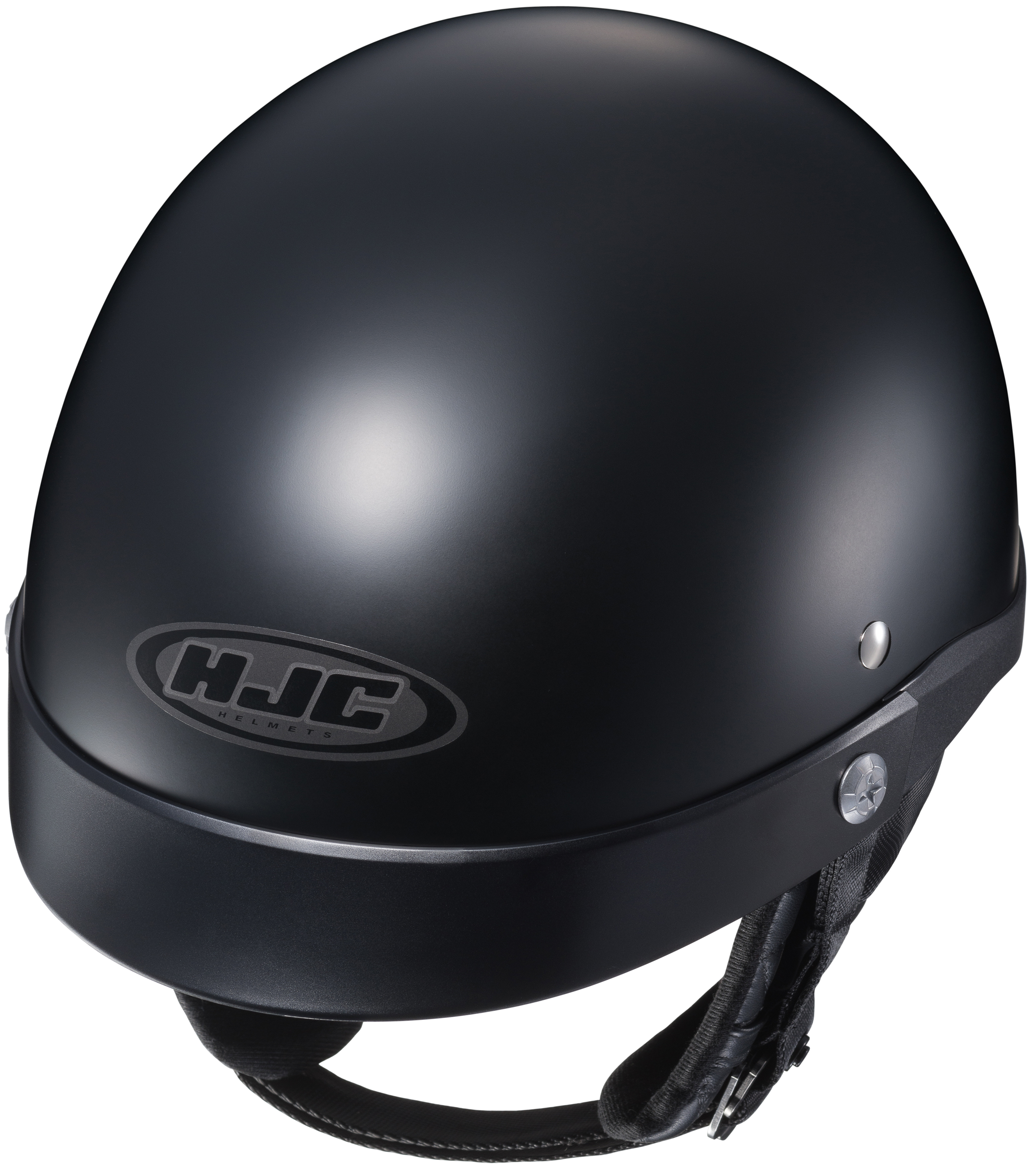 CL-Ironroad Matte Black Open-Face Half Helmet Small - Click Image to Close