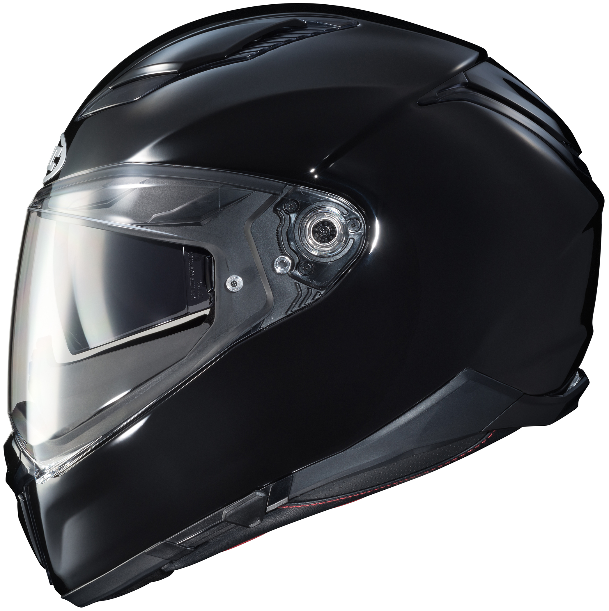 F70 Solid Black Full-Face Street Helmet 2X-Large - Click Image to Close