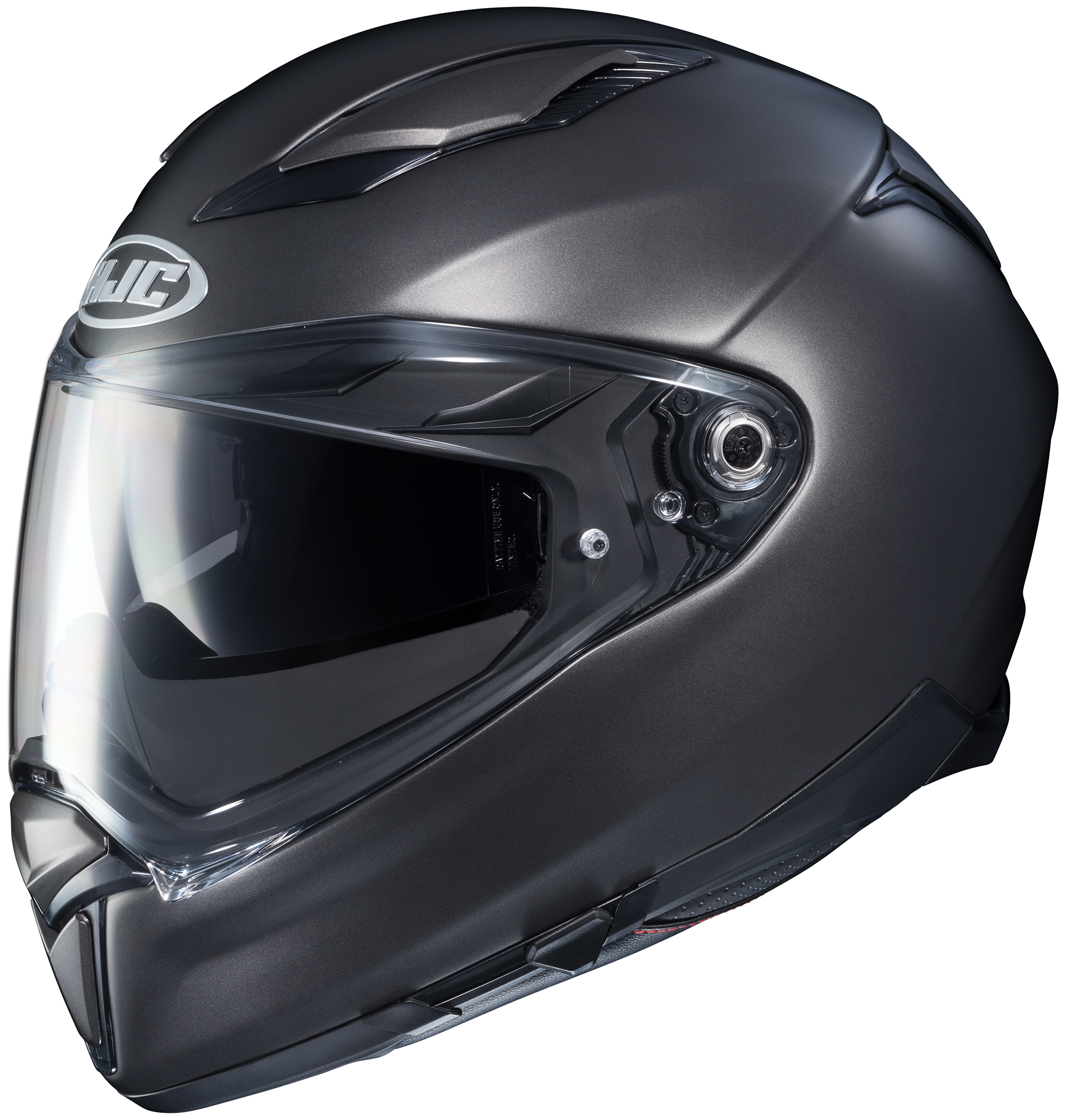 F70 Semi-Flat Titanium Full-Face Street Helmet 2X-Large - Click Image to Close