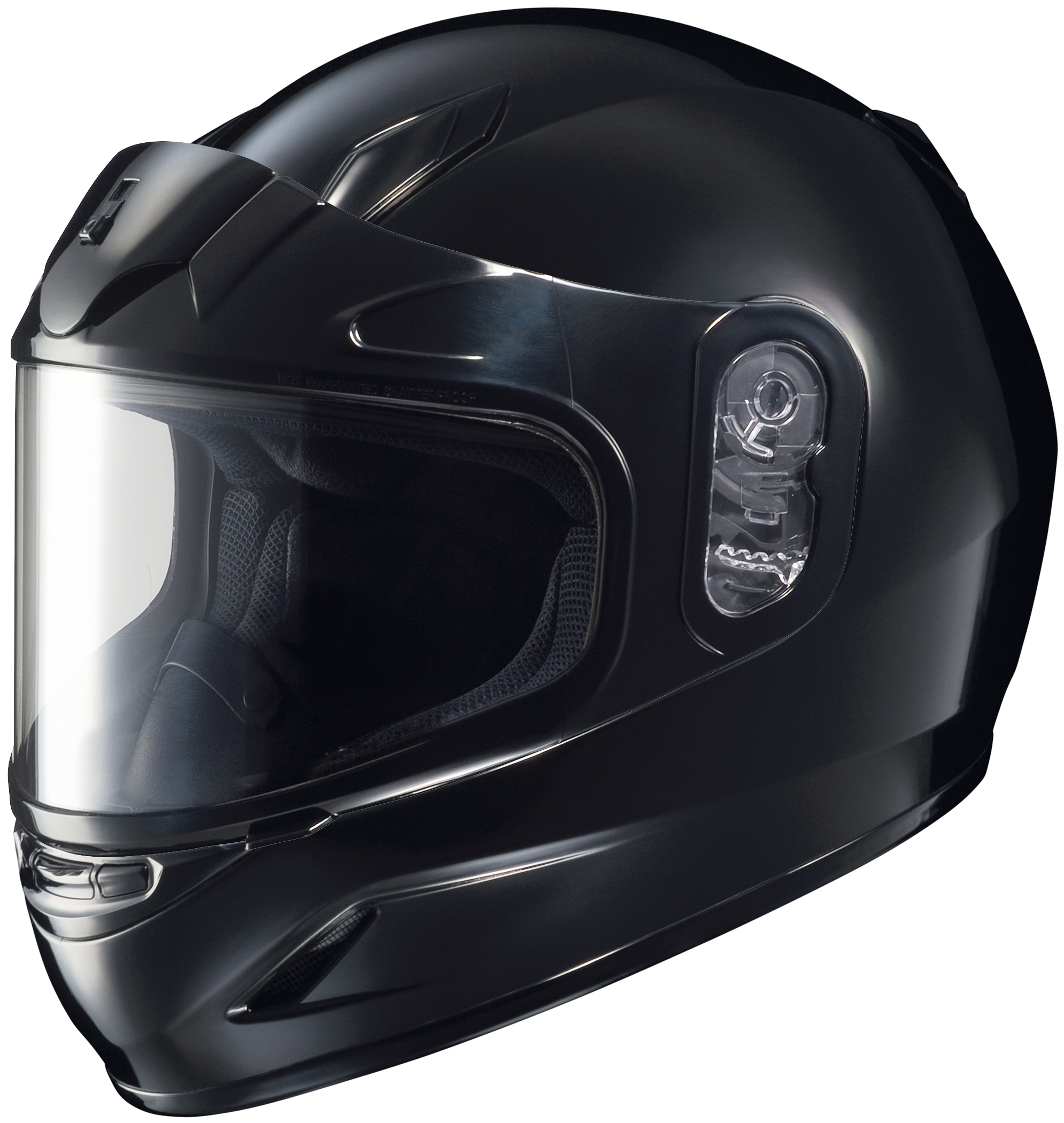 CL-Y Youth Solid Black Full-Face Snow Helmet Youth Small - Click Image to Close