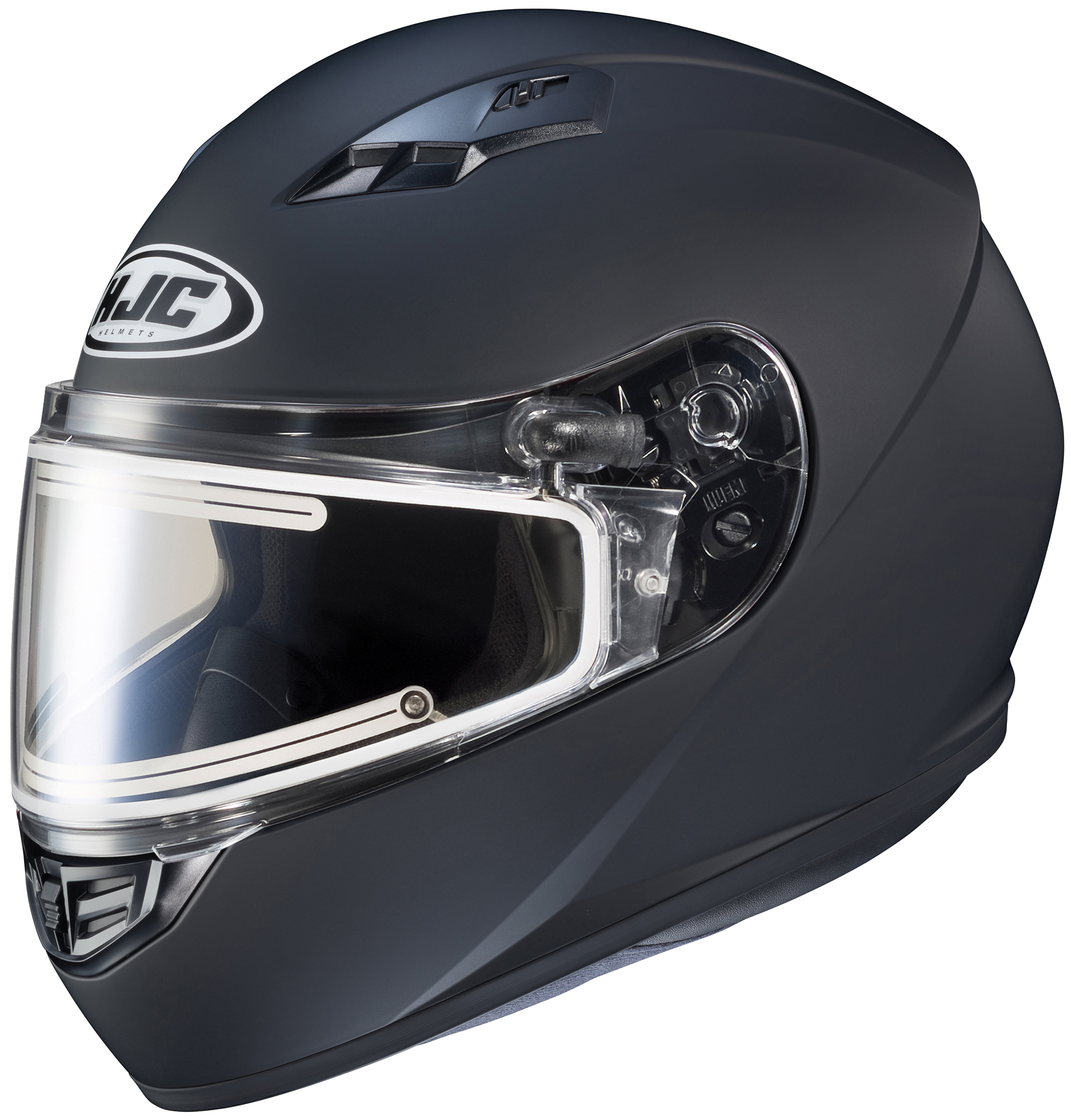 CS-R3 Matte Black w/Electric Shield Snow Helmet Medium - Click Image to Close