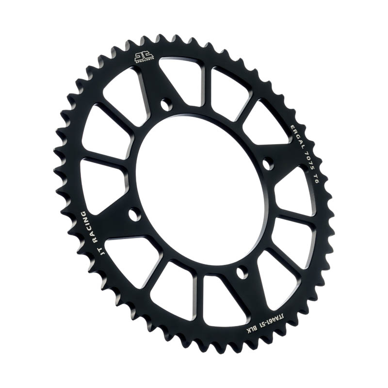 Black Aluminum Rear Sprocket - 52 Teeth 428 Pitch - Click Image to Close